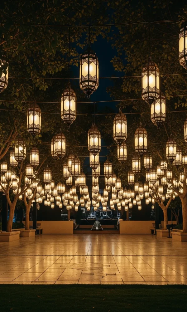 إضاءة خارجية للحدائق دبي