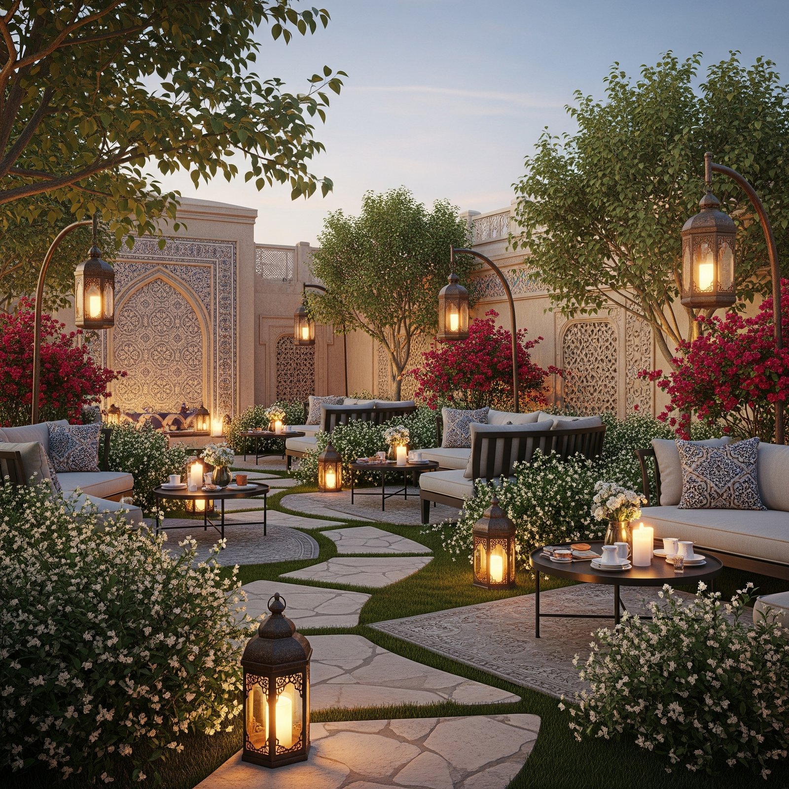 تصميم حدائق منزلية دبي